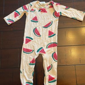 Spearmint Love watermelon romper.